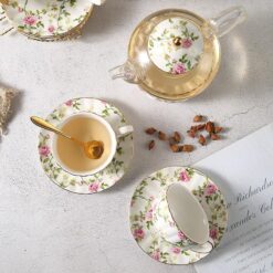 Bộ ấm trà sứ xương Hoàng Gia UK