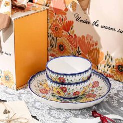 Bộ bát ăn cao cấp 29 món - hoa văn nghệ thuật độc đáo