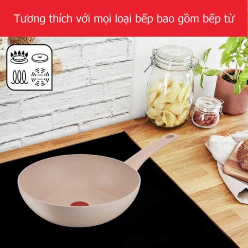 Chảo xào chống dính vân đá Tefal Delight 28cm