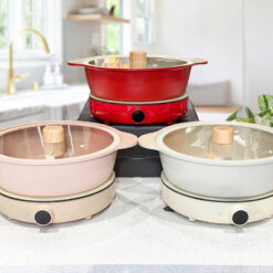 Combo bếp từ + Nồi lẩu 2 ngăn 2LOCK Korea 2025