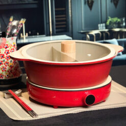 Combo bếp từ + Nồi lẩu 2 ngăn 2LOCK Korea 2025