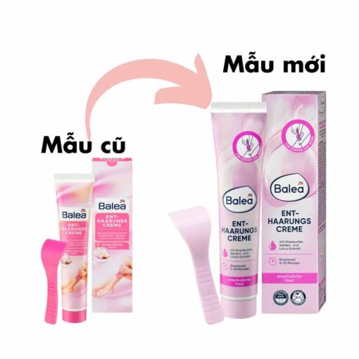 Combo làm mềm da Balea - Tẩy lông và dưỡng da sau tẩy