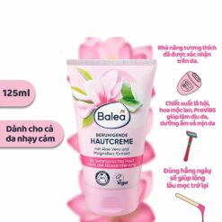 Combo làm mềm da Balea - Tẩy lông và dưỡng da sau tẩy