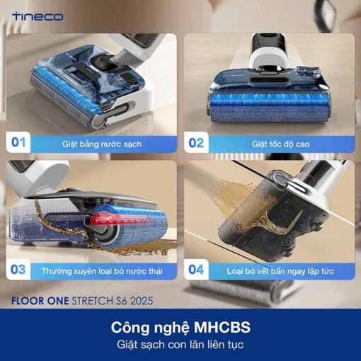 Máy hút bụi Tineco S6 Stretch 2025
