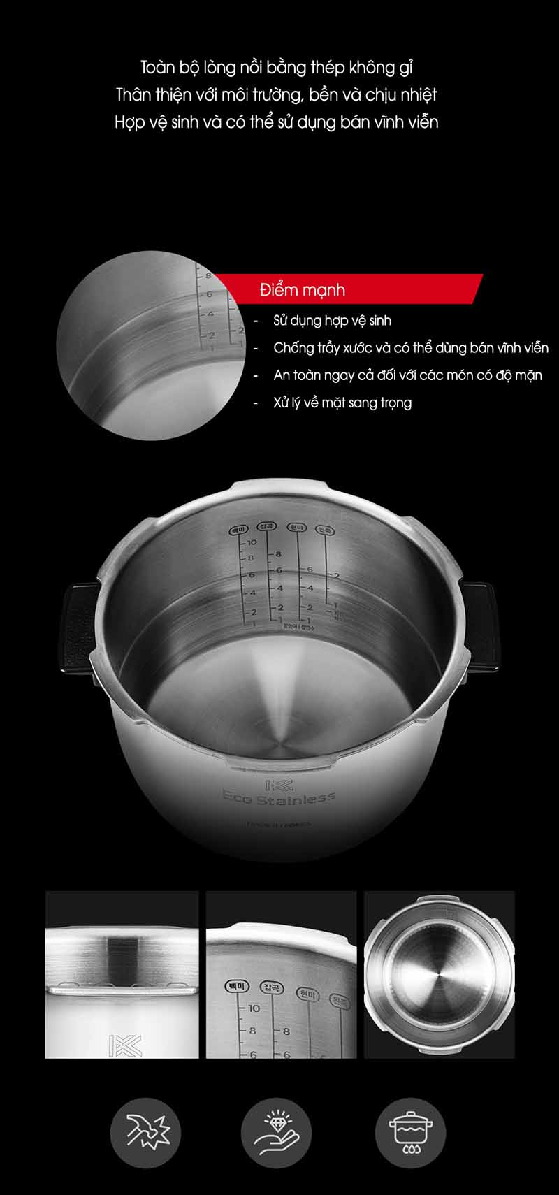 Nồi cơm điện cao tần áp suất CUCKOO CRP-CHAS109FW/FB (1,8L)
