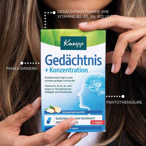 Thuốc bổ não Kneipp Gedachtnis Konzentration hộp 30 viên