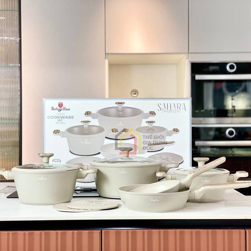 bo-noi-berlinger-haus-bh-8324-sahara-10-mon Bộ nồi Berlinger Haus BH/8324 - Sahara 10 món màu kem