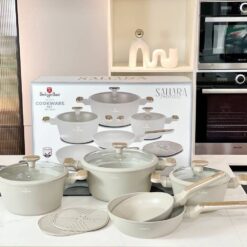 Bộ nồi Berlinger Haus BH/8324 - Sahara 10 món màu kem