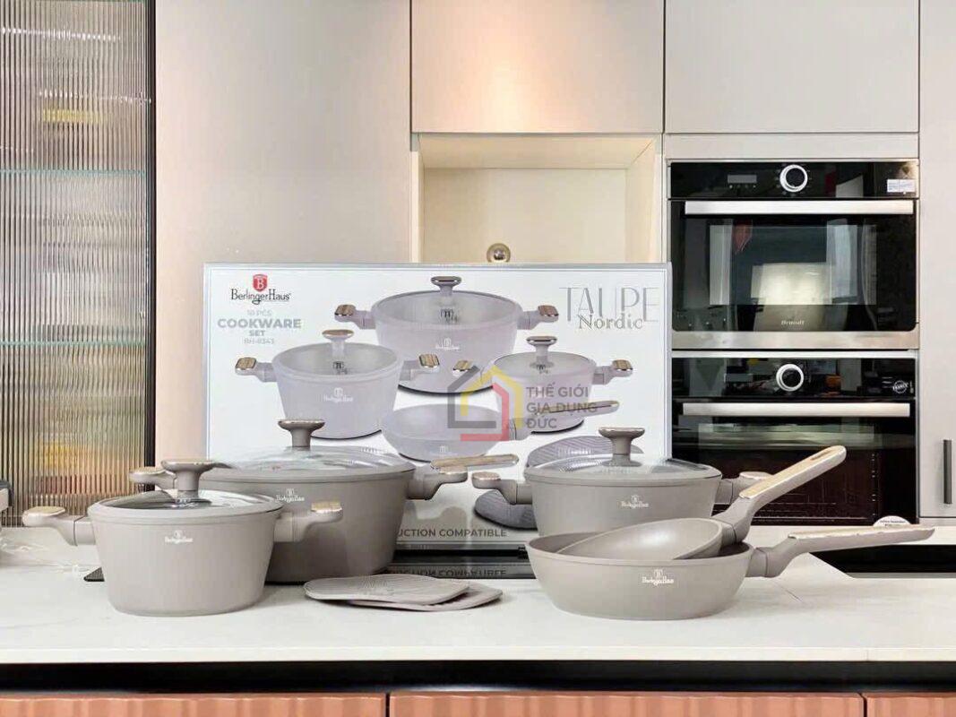 Bộ nồi Berlinger Haus BH/8343 - Taupe 10 món