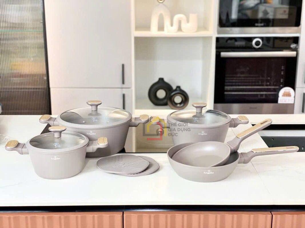 Bộ nồi Berlinger Haus BH/8343 - Taupe 10 món