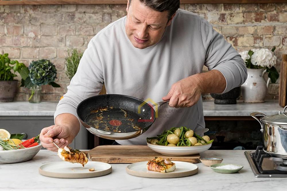chao-tefal-jamie-oliver (11) Set 3 chảo Tefal Jamie Oliver (size 20, 24, 28cm)