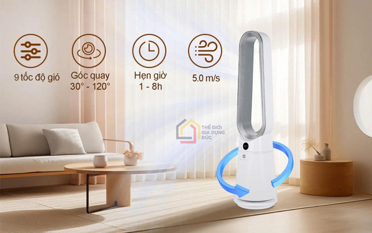 Quạt không cánh khử khuẩn U Ultty LIDI (tặng kèm quạt mini LIDI PETIT)