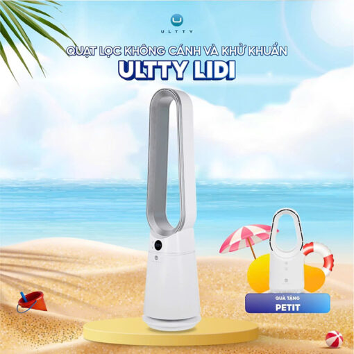 Quạt không cánh khử khuẩn U Ultty LIDI (tặng kèm quạt mini LIDI PETIT)
