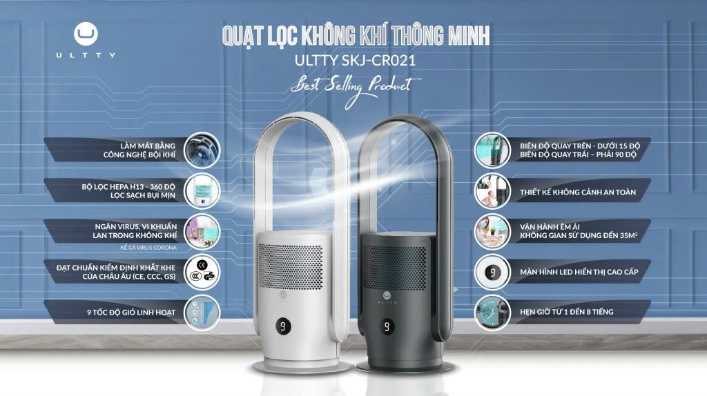 Quạt lọc không khí ULTTY SKJ-CR021