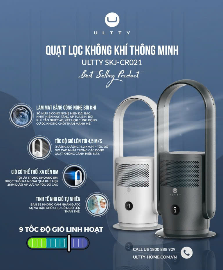 Quạt lọc không khí ULTTY SKJ-CR021