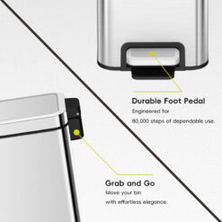 Thùng rác Eko EK9380MT-6L cao cấp, chuẩn châu Âu & Mỹ