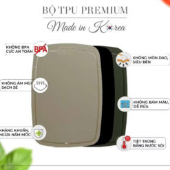 Bộ 3 thớt TPU SalleMa Premium + 1 khay đựng