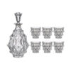 Bộ bình cốc rượu pha lê Tiệp Bohemia (1 bình 700ml + 6 cốc 290ml)