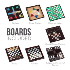 Bộ cờ En Bois 15 in 1 – 15 trò chơi trí tuệ cho bé