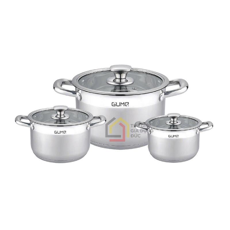 bo-noi-gume-gmp19-3-mon Bộ nồi Gume GMP19 3 món