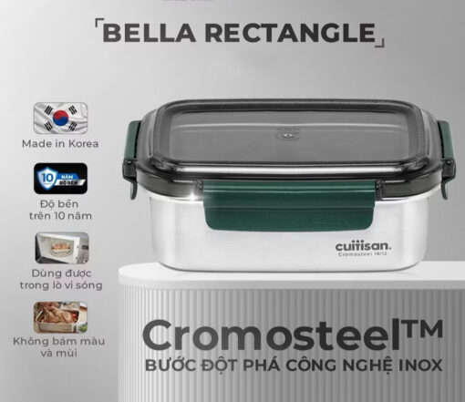 Hộp đựng thực phẩm Cuitisan Bella Rectangle EC7