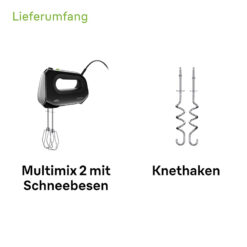 Máy đánh trứng trộn bột cầm tay Braun HM2110BK
