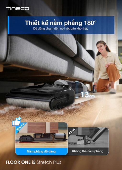 Máy hút bụi lau sàn Tineco Floor One i5 Stretch Plus