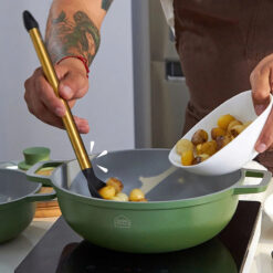 Muôi nấu CIWETE cán vàng đồng dài 30cm