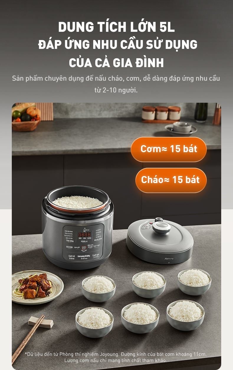 Nồi áp suất điện tử Joyoung 5L JHPC-5039
