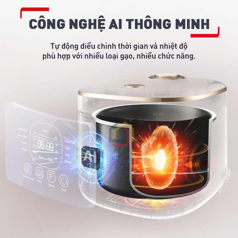 noi-com-dien-tu-tefal-rice-mate-mini-rk515168 (7) Nồi cơm điện tử Tefal Rice Mate Mini RK515168 0,7L - nhỏ gọn, hiện đại