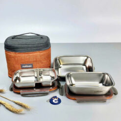 Set 3 hộp cơm thế hệ mới Cuitisan Togo Flora EC4-204