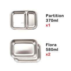 Set 3 hộp cơm thế hệ mới Cuitisan Togo Flora EC4-204