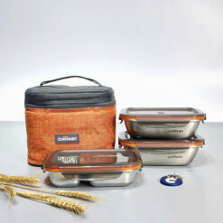 Set 3 hộp cơm thế hệ mới Cuitisan Togo Flora EC4-204