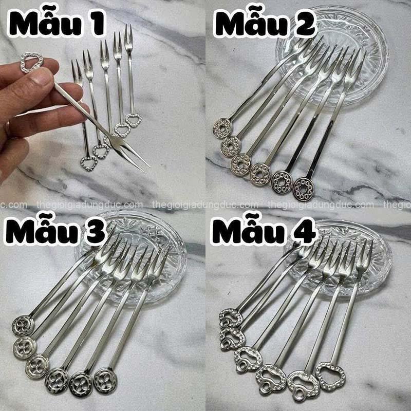set-6-nia-tiec-sambonet-cao-cap-dau-can-hinh-tron Set 6 nĩa tiệc Sambonet cao cấp