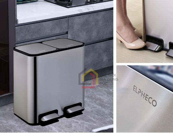 Thùng rác đạp chân đôi Elpheco