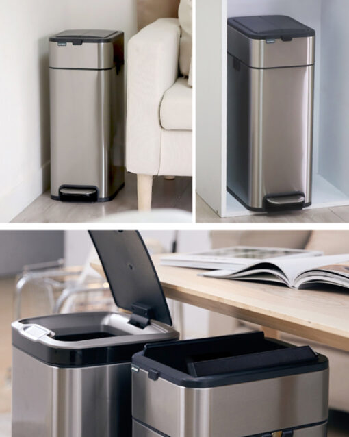 Thùng rác Inox Elpheco cao cấp phiên bản cơ