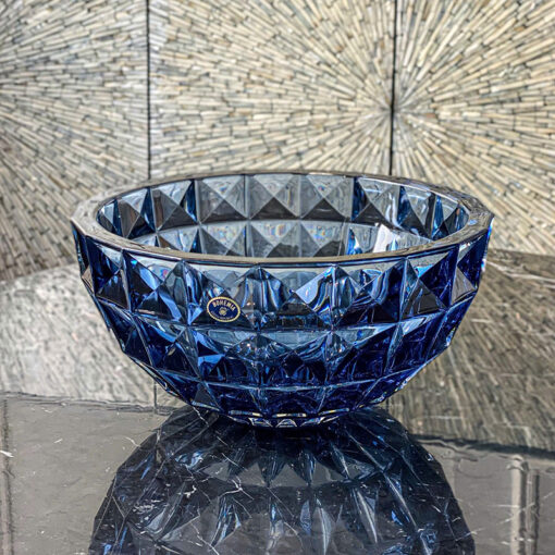 Tô hoa pha lê Bohemia Diamond đường kính 28cm (tô màu)