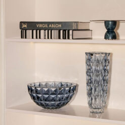 Tô hoa pha lê Bohemia Diamond đường kính 28cm (tô màu)