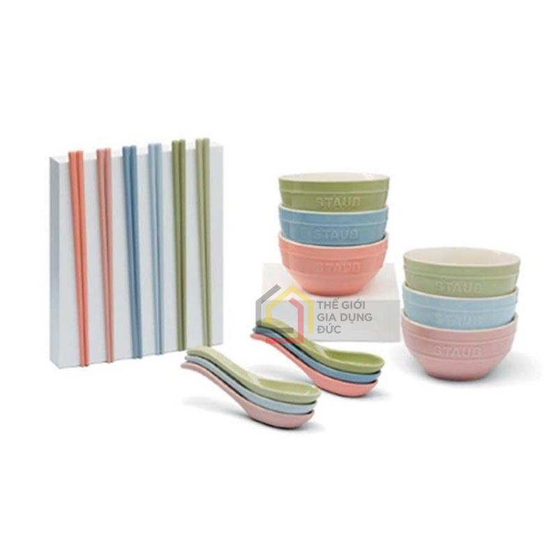 bo-bat-dua-18-mon-staub-macaron (1) Bộ bát đũa 18 món Staub Macaron màu paste