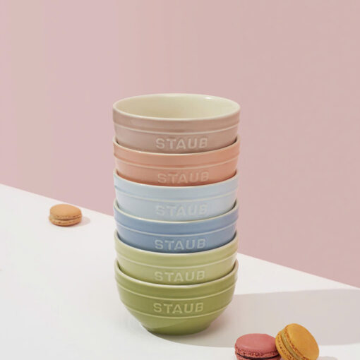 Bộ bát đũa 18 món Staub Macaron màu paste