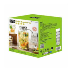 Bộ bình, ly thủy tinh cao cấp King Crystal (1 bình 1,9L + 4 ly 340ml)