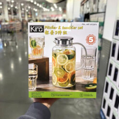 Bộ bình, ly thủy tinh cao cấp King Crystal (1 bình 1,9L + 4 ly 340ml)