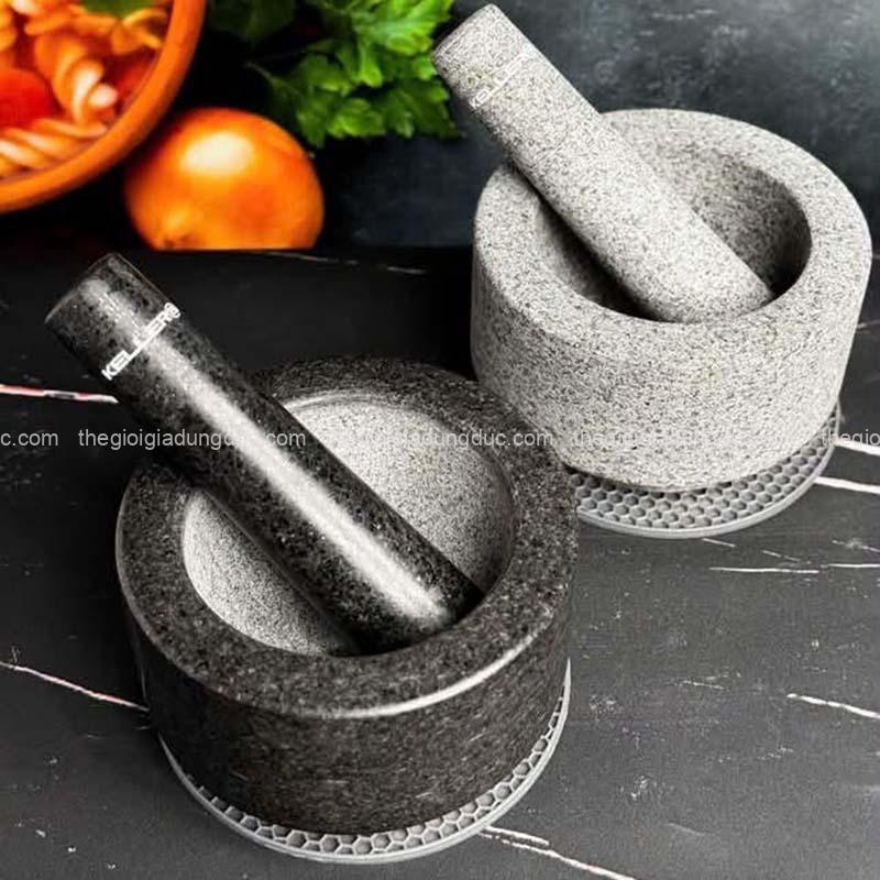 bo-coi-chay-da-granite-nguyen-khoi-keller (11) Bộ cối chày đá Granite nguyên khối KELLER (Tặng kèm miếng lót silicone)