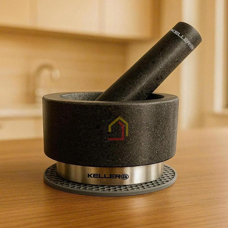 bo-coi-chay-da-granite-nguyen-khoi-keller (2) Bộ cối chày đá Granite nguyên khối KELLER