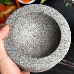 Bộ cối chày đá Granite nguyên khối KELLER (Tặng kèm miếng lót silicone)