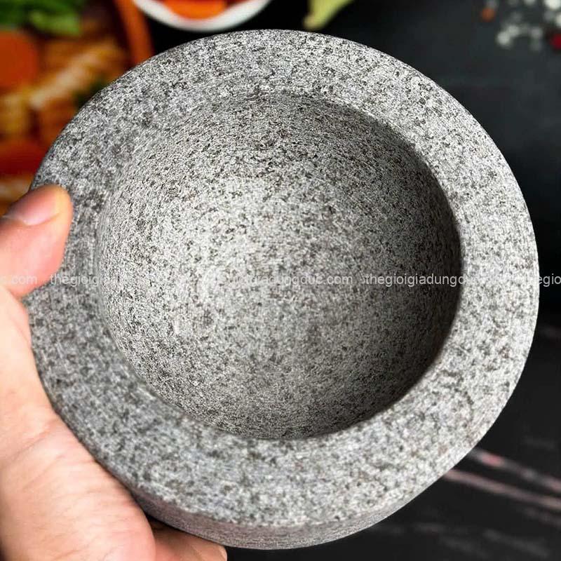 bo-coi-chay-da-granite-nguyen-khoi-keller (3) Bộ cối chày đá Granite nguyên khối KELLER (Tặng kèm miếng lót silicone)