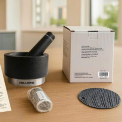 Bộ cối chày đá Granite nguyên khối KELLER