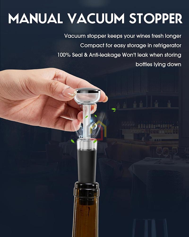 bo-mo-ruou-vang-dien-6in1-electric4 Bộ mở rượu vang điện 6in1 Electric