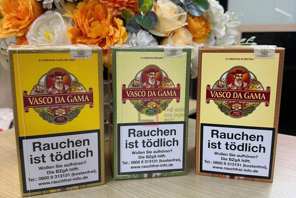 Cigar Vasco Da Gama Brasil (Hộp xanh nhạt - 5 điếu)