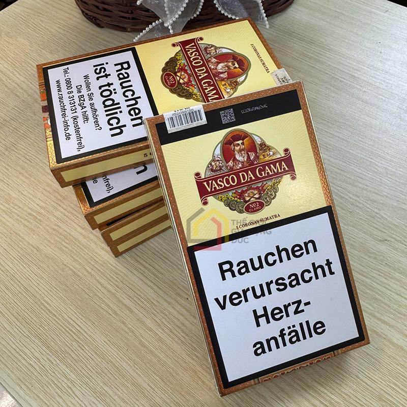 cigar-vasco-da-gama-sumatra-hop-nau-5-dieu (1) Cigar Vasco Da Gama Sumatra (Hộp nâu - 5 điếu)